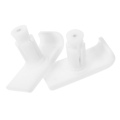 TOVINANNA 2pcs Walking Aid Glide Board Universal Walker Ski Glides Walker Ski Glide Cover Small Walker Sliders Folding Walker Ski Glide Walking Stick Tip Anti-Slip Walker Skis White See