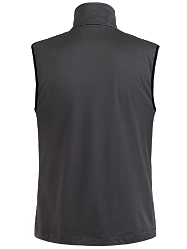 Free Soldier Men's Lightweight Softshell Golf Vests Outerwear Windproof Sleeveless Jackets For Travel Hiking Running Fishing(Sleet Gray,L) #TOP1