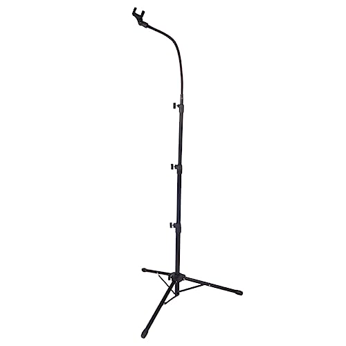 WESIEVYA 高さ可能 三脚マイクスタンド フロアスタンド 転式 伸縮 アーム マイクホルダー付き 音楽演奏 オンラインレッスン ライブ配信 カラオケ会議対応