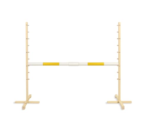Obstacle de saut pour hobby horse 160cm barre jaune 50mm