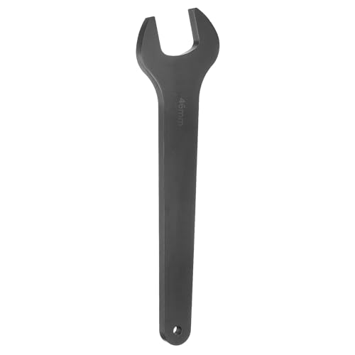 Image of sourcing map Single Open End Wrench 46mm Metric 15 Degree Offset Angle U-Shaped Open Ended Spanner Small Flat Head Blackening Wrench with Straight Shank for Automotive Repair Furniture Assembly