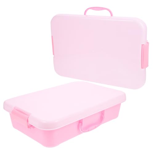 VICASKY Covered Sandbox Portable Tray Handle Box Outdoor Toys Kids Sandbox Toys Set
