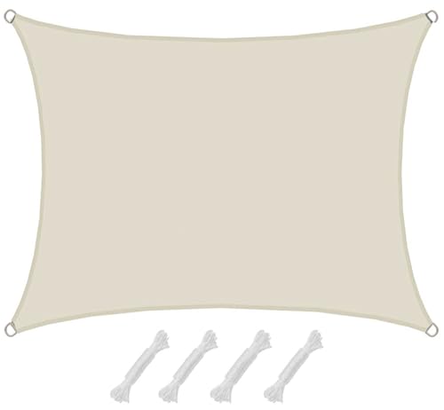 AMANKA 98% UV Schutz: Sonnensegel Wasserdicht 1,5x2m - Sonnensegel für die Terrasse Segeltuch Sonnenschutz Schattenspend...