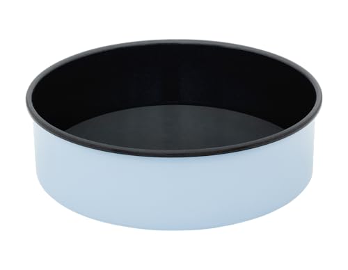 Riess, 0494-028, Tortenform Ø 26cm, BACKEMAILLE BLAU, Emaille, Volumen (empf.): 3,1 Liter, Herstellung in Österreich, LBH: 27,5x27,5x8,1cm, 1,064kg, Backform, Spülmaschinenfest, Ofenfest