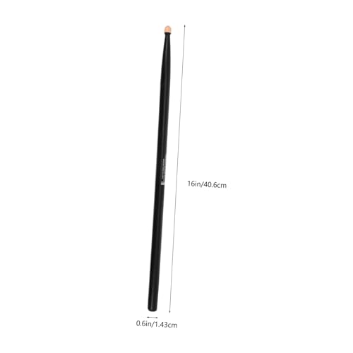 2 pares de baquetas de percusión de madera negra de arce, agarre ergonómico, superficie lisa, ligeras para principiantes y práctica miniatura 2