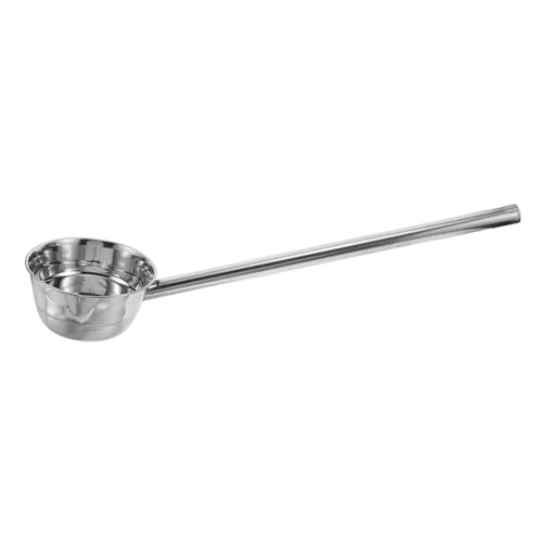 Healifty Cucharón de Metal con Mango Cucharón Resistente para Sopa y Utensilio Ergonómico para Cocinas Ocupadas