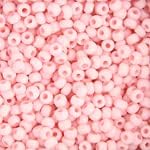 Czech Seed Bead 6/0 Chalk Light Pink Solgel