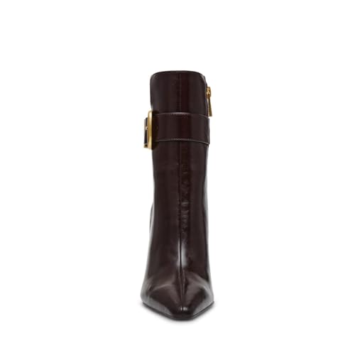 Bottine marron tête de moro Steve Madden STASHED avec boucle dorée - 3