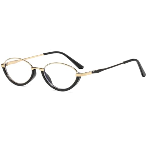 Lunettes œil-de-chat en métal légères pour affiner les visages ronds