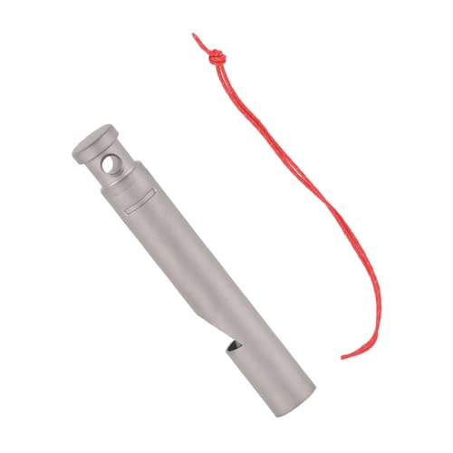 Toddmomy Loud Emergency Whistle with Lanyard Portable Metal Camping Whistle for Hiking