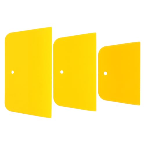 Toyvian Lot de 3 Spatules D’Épandage de Mastic pour Carrosserie Automobile Outils Souples en Matériau Stable Tailles Variées pour Application Peinture et Réparation Accessoires