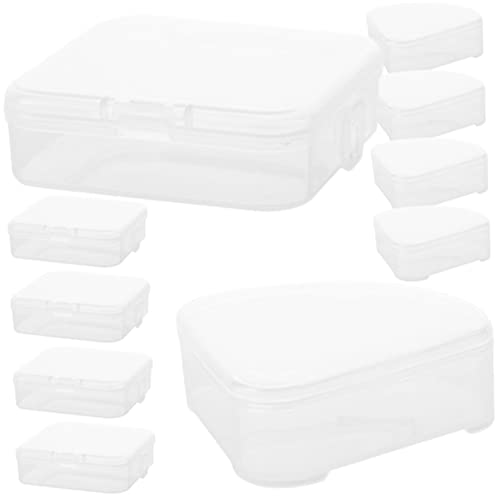 Frcolor 10個 入り ポンジ収納ケース コン 軽量 化粧用パフホルダー 旅行用化粧スポン ス 粉?収納に