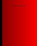 8" x 10" Graph paper - 106 pages - Gradient Red to black cover: Imperial 1/4” squared white graph paper and high quality gloss cover by Elizabeth Banks