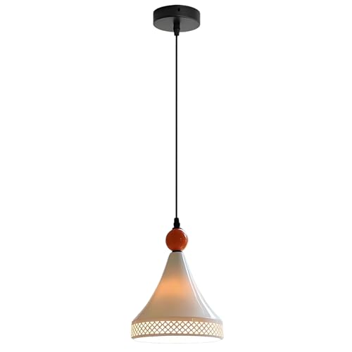Elegante plafón semiempotrado de cerámica artesanal ajustable