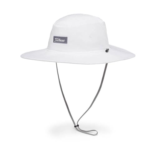 Titleist Charleston Aussie Hat (White/Washed Indigo One Size 2022) Bucket Sun Golf Cap
