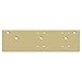Deltana DP4041S 13" x 3-5/8" Drop Plate for Door Closer with Standard Arm Instal, Gold