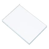 Luxshiny Schwerer Glasblock Briefbeschwerer Transparent Quadratisch 90X130X15mm als Nähgewicht und Kalligrafie Zubehör für Zuhause und Büro