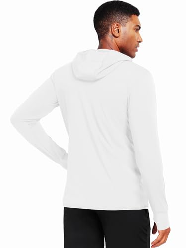 Image of NELEUS Men's Workout Fishing Shirts UPF 50+ Light Jacket Full Zip Sun Protection Long Sleeve Hoodie for Men Hiking
