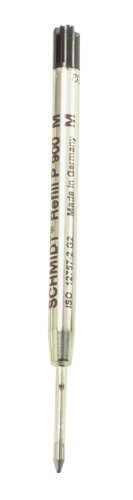 Schmidt P900 Parker Refill 10 Ricariche Schmidt P900 Per Penne Stile Parker - Inchiostro Nero, Punta Media (G2) Ricarica Parker
