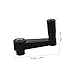 PRETYZOOM Black Nylon Handle with Round Installation Hole Revolving Handle for Machine Tools and Industrial Applications Enhanced Efficiency and High Precision for Woodworking Machinery