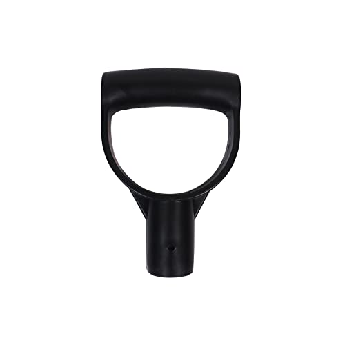 D-förmiger Kunststoff-Schaufelgriff, Ersatz-Spatengriff, 28 mm Innendurchmesser, Kunststoff, Spaten, Graben und Hacken, Schwarz
