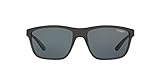 Protective case included Arnette Booger, Gafas de Sol para Hombre, Gris (Transparente Grey), 61