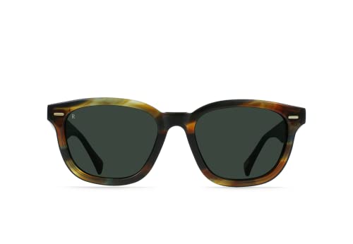 Image of RAEN D Myles D Unisex Classic Square Sunglasses UV Protection - Cove /Green (Size 53 MM)