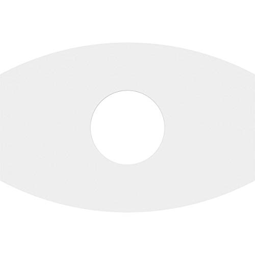 Image of Ekena Millwork CMP24X16KY-07000 Kailey Architectural Grade PVC Contemporary Urethane Ceiling Medallions 24 inchW x 16 inchH x 7 inchID x 13 inchC x 1 inchP