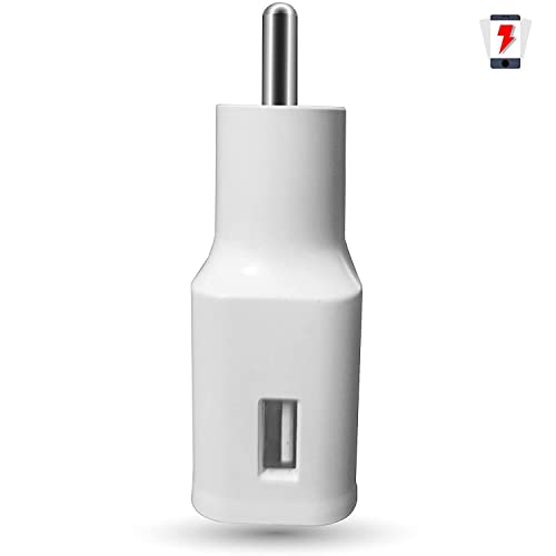 Image of Fast Charger for vivo V15 Pro V7 Plus, Y81, Y93, Z1 Pro, S1, U10, Y15, V15, Y17 | Power Adapter Hi Speed Travel Charger | Data Transfer | with 1 Meter Micro USB Charging Data Cable (2.4 Amp, White)