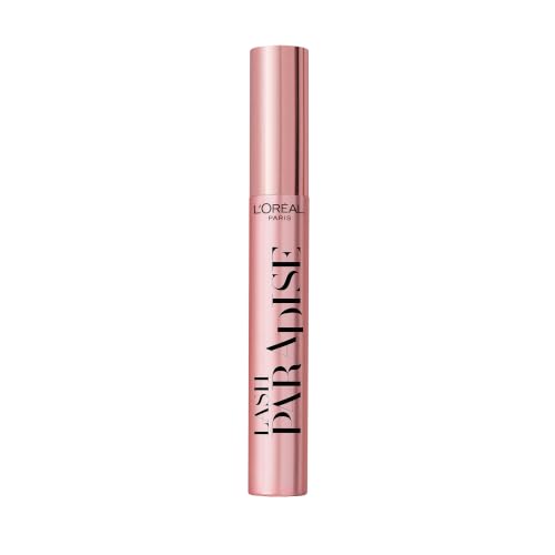 LOréal Paris Intense Volume Mascara Volumising and Lengthening Infused with Castor and Floral Oils to Condition Eyelashes Suitable for Sensitive Eyes Soft Fibre Brush Lash Paradise Black