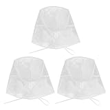 NIYANGLE 3 Pezzi Cappello Antipioggia Donna Trasparente con Visiera