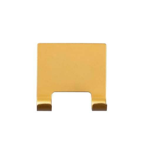 Image of J&V TEXTILES All-Purpose Stainless Steel Shower Squeegee for Glass Doors with Adhesive Hooks, Squeegee for Shower Glass, Bathroom Household Cleaner Tool, 10 Inch (Gold)