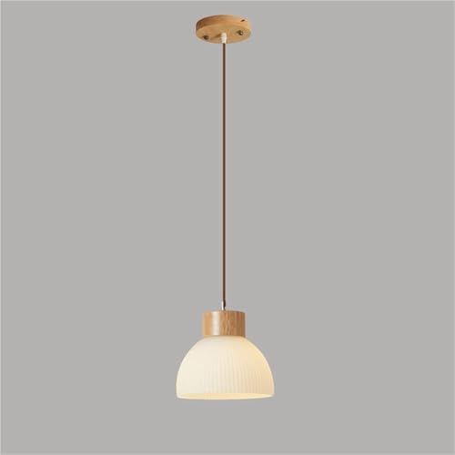 Lampe de pente en bois NBYGSC pour cuisine et salle de bain : suspension retro vintage 60 cm