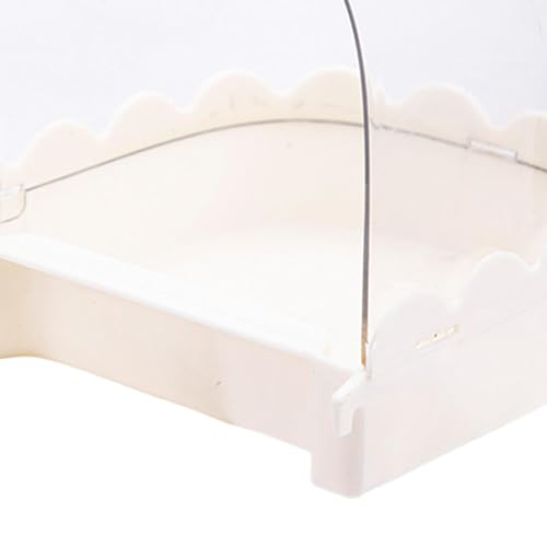 Ｂｅｓｇａ Banheira para Aves E Papagaios com Suporte de Chuveiro, Branco