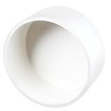 Utoolmart PVC Pipe End Cap Fitting, PVC Pipe End Cap Plug Adapter, PVC Pipe Plug Socket Fittings, Makes PVC Glue Adhesion Connections for Use with Sewer and Drain Pipe, White (4')