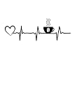Kaffee Herzschlag Herz Kaffeetasse Kaffeebohne: Kaffee Heartbeat Heart Notizbuch I Kaffee Herzschlag Herzchen Kaffee Tasse Kaffeebohne Gaming Notebook (A5 6