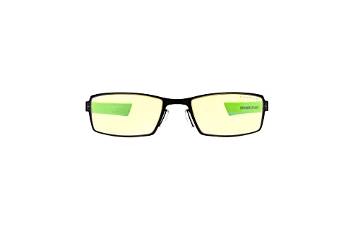 Gunnar Gafas para Videojuegos y Ordenador | Youth Gaming Glasses | Razer MOBA (12+), Color de Montura: Negra, Tente de Lentes: Ámbar (Bloques 65% de Luz Azul y 100% de UV) | Lente Patentada