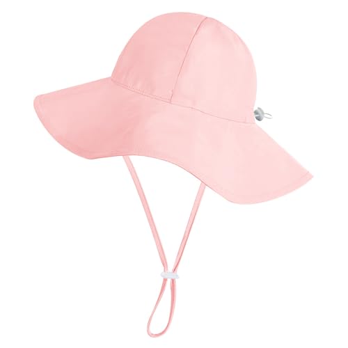 Baby Girls Kids Bucket Sun Hat Protection Beach Summer UPF 50+ Toddler Wide Brim Bucket Hats