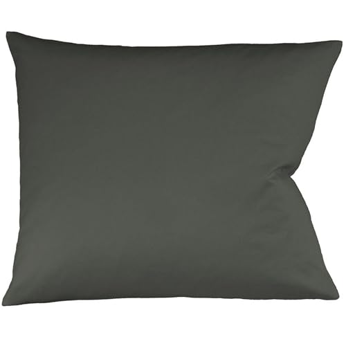 fleuresse Interlock-Jersey-Kissenbezug Uni Colours anthrazit 9031 Größe 35 x 40 cm