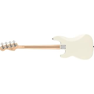Squier Affinity Series Precision Bass PJ, manche en érable – Blanc olympique - Les Beatles, Paul McCartney, John Lennon, RIngo Starr, George Harrison Squier Affinity Series Precision Bass PJ, manche en érable – Blanc olympique – Image 2