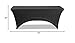 Iceberg iGear Stretch Fabric Table Cover, Fits 6' Table, Polyester/Spandex, Black, 30