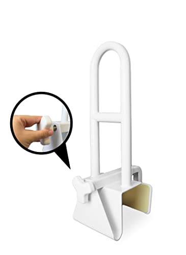 PEPE Mobility Bathtub Grab Rail (Bathtubs with Flat Rim ≥3.15"), Bath Support Handle for Elderly and Disabled, Safety Rails