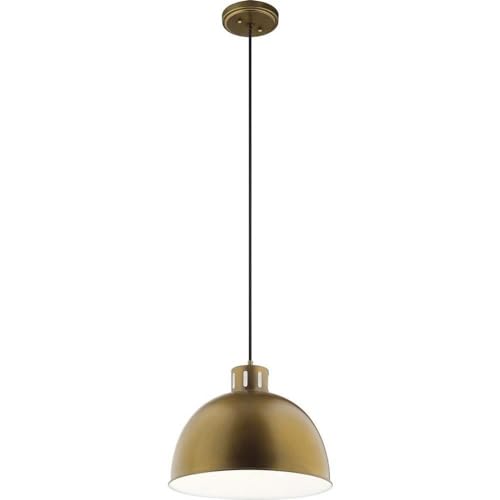 Collier lumineux d'exception en laiton naturel Kichler Zailey 31,8 cm pour decoration luxe