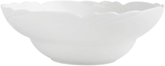Petal Shaped Ceramic Household Soup Bowls Salad White Restaurant Hotel Tableware