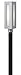 Hinkley-One Light Titanium Clear Painted White Inside Glass Post Light-2191TT