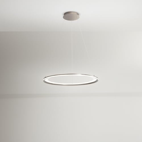 Lustre suspendu EDGE LED Perenz luminaire architectural haut de gamme gris