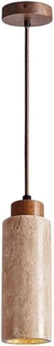 Lampe de plafond cylindrique en travertin pour salle à manger - 2