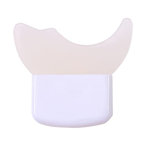 QXPDD マスカラ まつげシールド アプリケーター ガード ツール 3 in 1 まつげ アイシャドウ アイライナー 補助ガード ツール パッド シリコン 再利用可能 アイメイク ガイド アイメイク 初心者用 ホワイト