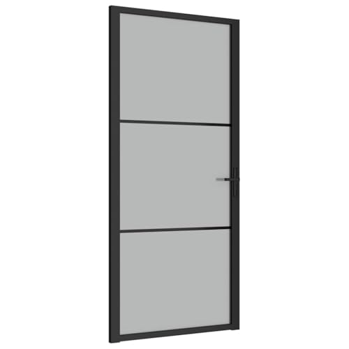 vidaXL Interior Door, Aluminum Frame Glass Door, Inner Door with