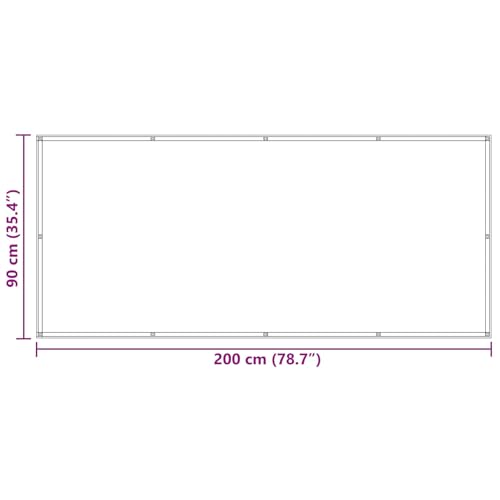 Écran de balcon en polyester Oxford de qualité supérieure et œillets en aluminium - 8